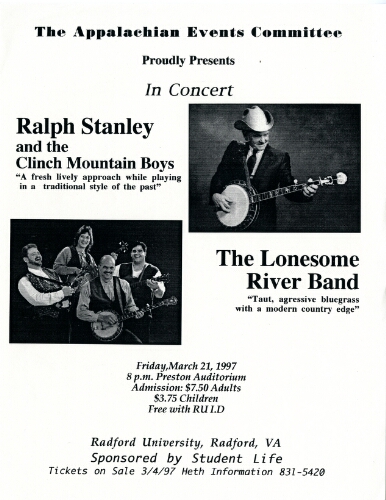 Ralph Stanley and Lonesome River Band in Concert