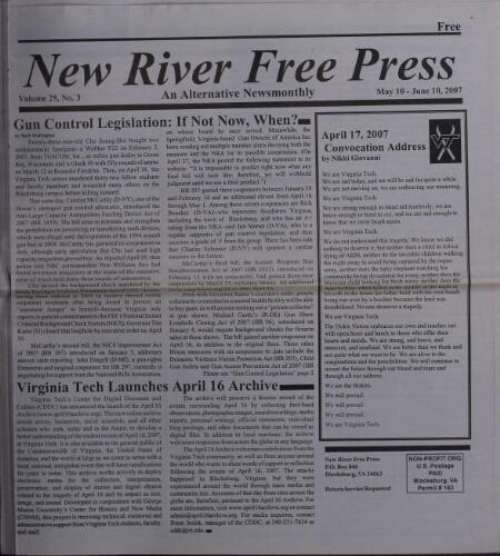 New River Free Press, May 2007