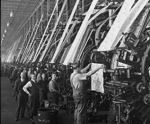 View of Printing Room, Cotton Mills, Lawrence, Mass.