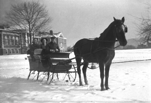 3.18.1-6: Radford College students riding in the New River Valley, c. 1936-38