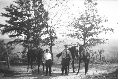 3.18.1-15: Radford College students riding in the New River Valley, c. 1936-38