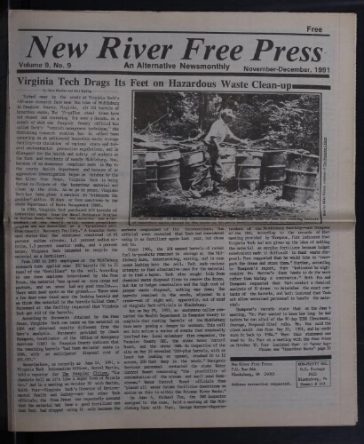 New River Free Press, November 1991