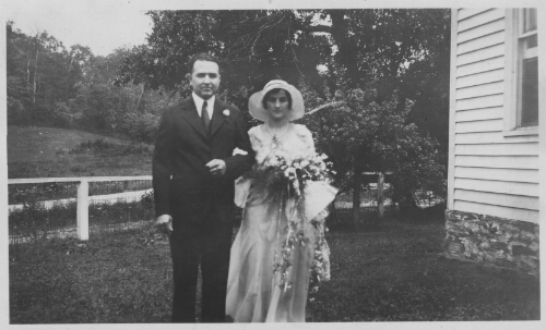 2.29.1: Edna Harmon and her husband, Mr. Smith. Graduated 1928