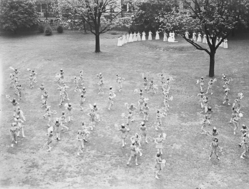 2.22.7-1: May Day festivities, Radford Campus, 1940s