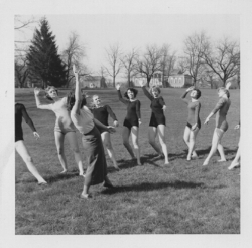 4.27.6: Dance class on Radford campus, 1955-56