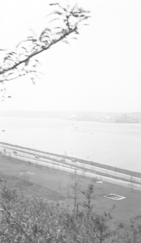7.1.7: "Hudson River. Shows the elevated speed ways for automobiles which parallel the river." - from the back of the photo