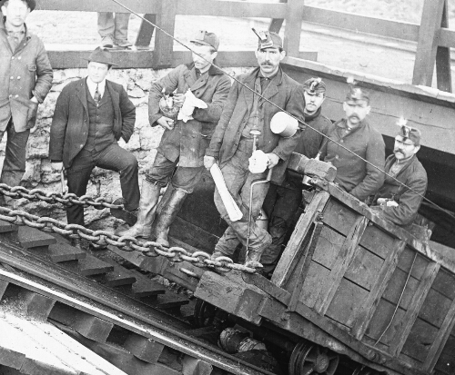 Miners Going into the Slope, Hazelton, Pennsylvania