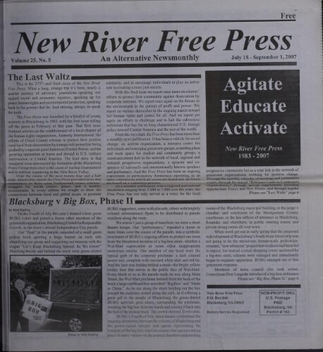 New River Free Press, July 2007