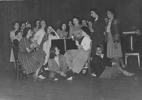 2.15.4: Students relaxing, 1940s
