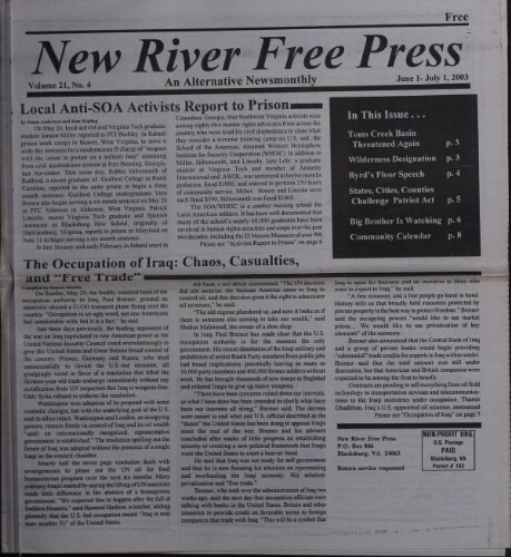 New River Free Press, June 2003