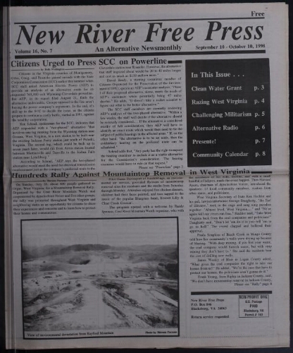 New River Free Press, September 1998