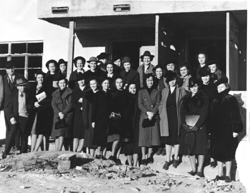 2.17.6: Unidentified students and faculty, c. 1940s