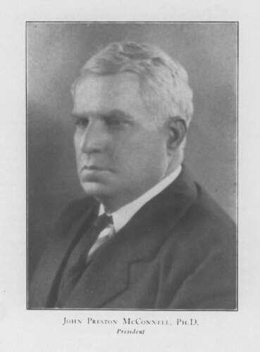 6.8.1: John Preston McConnell photo from 1928 Beehive