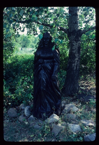 Pushkin Fable Character Carving-Botanical Gardens, Donetsk, USSR