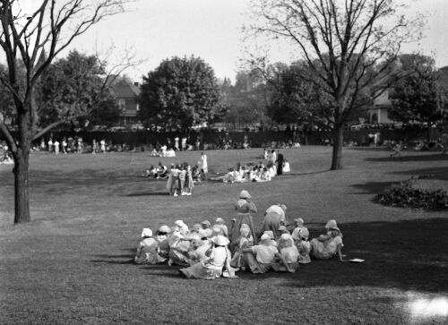 7.10.3: May Day, 1939, on the lawn in front of Madame Russell Hall