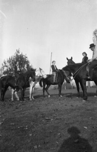 3.18.1-19: Radford College students riding in the New River Valley, c. 1936-38