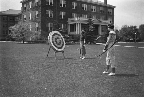 3.23.3: Archery on the Radford College Campus, c. 1938