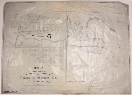 Map of Property owned by Pulaski Development Co. Pulaski VA