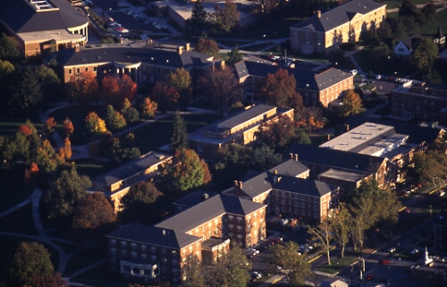 Aerial photograph of Radford University campus,  Fall 1995.