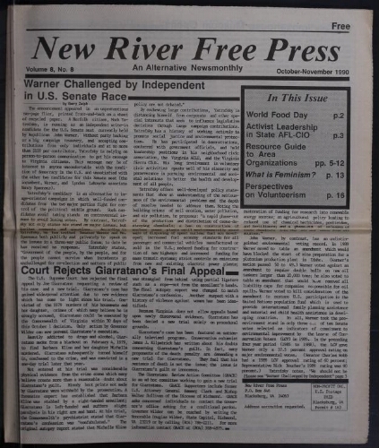 New River Free Press, October 1990