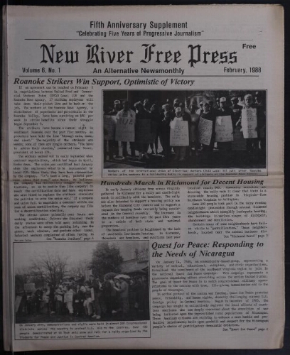 New River Free Press, February 1988