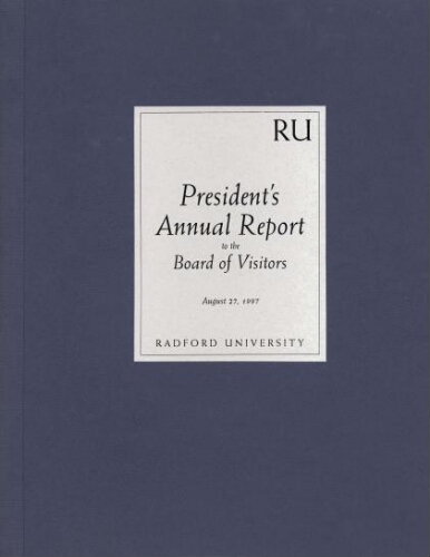 Dr. Douglas Covington - President's Report to the Board of Visitors - 8-27-1997