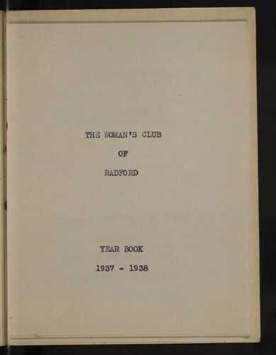 Year Book 1937-1938