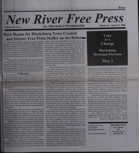 New River Free Press, March 2006