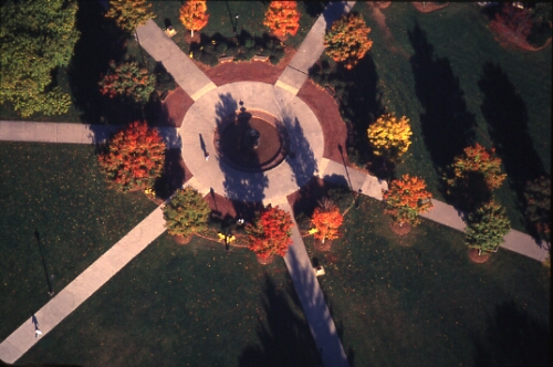 Aerial photograph of Radford University campus, fall 1995.