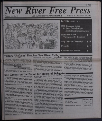 New River Free Press, October 1997