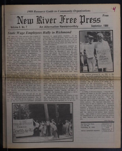 New River Free Press, September 1988