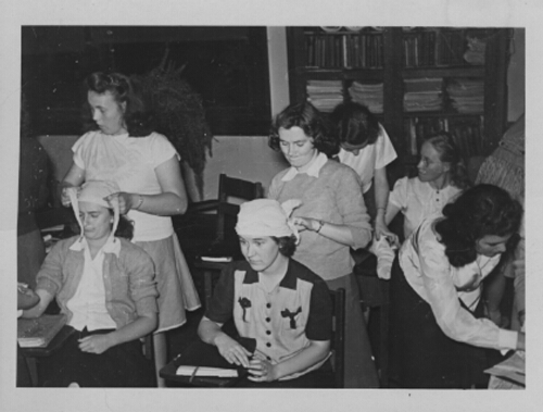 First Aid Class during World War II