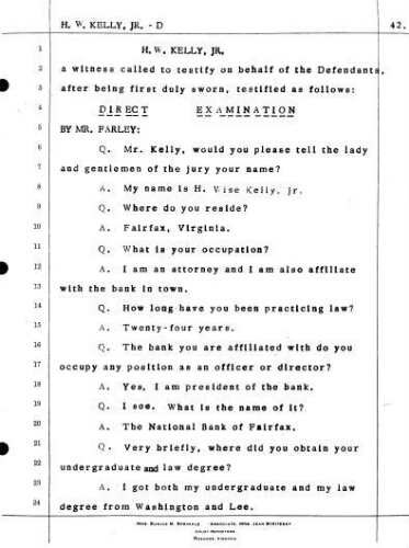 5.2_Testimony of H. W. Kelly Jr in the case Jervey vs. Martin on February 25, 1972