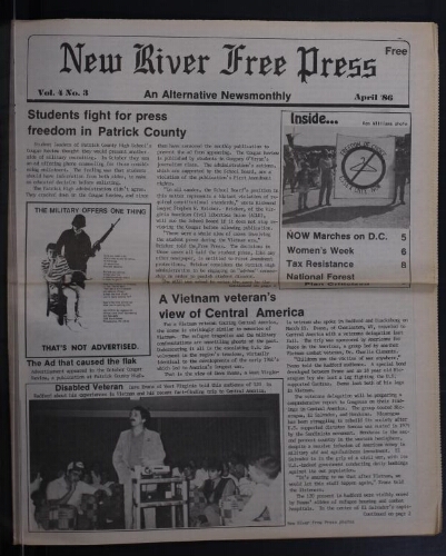 New River Free Press, April 1986
