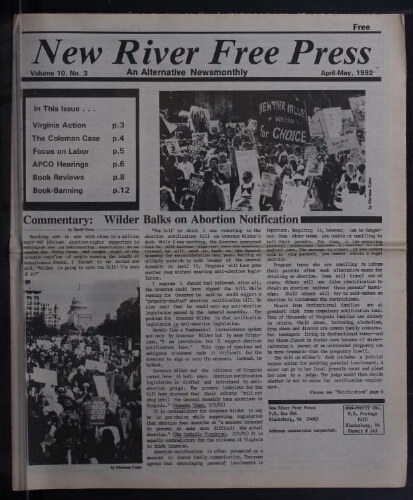 New River Free Press, April 1992