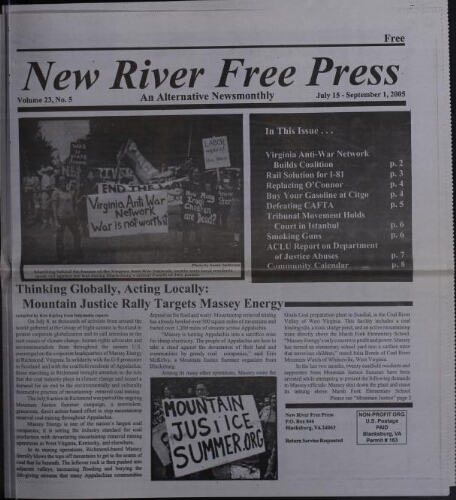 New River Free Press, July 2005
