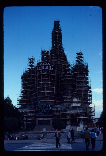 St. Basils's Getting Face Lift, July '79-Red Square, Moscow