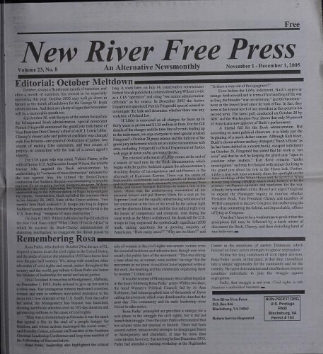 New River Free Press, November 2005