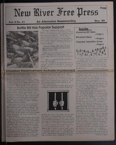 New River Free Press, December 1985
