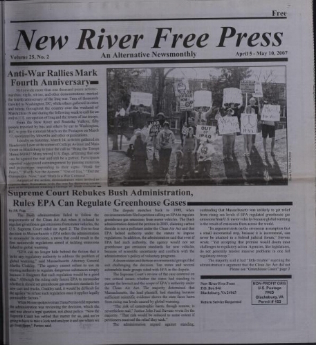 New River Free Press, April 2007