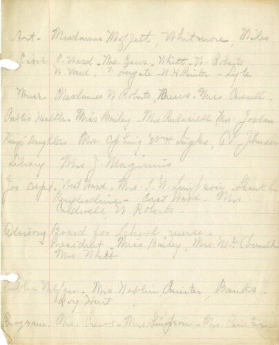 Regular Club Minutes, 1919-1920