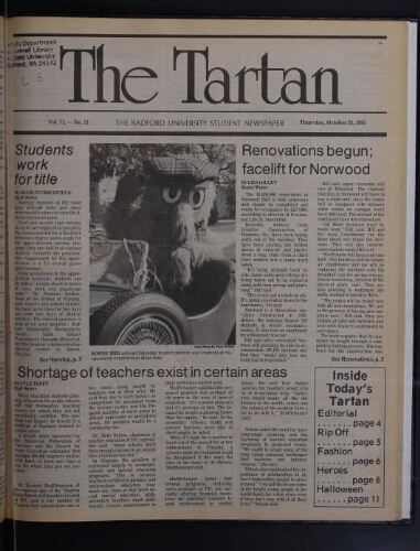 Tartan, 1985-10-31