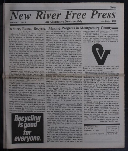 New River Free Press, April 1994