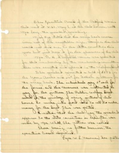 Executive Board Minutes, 1946