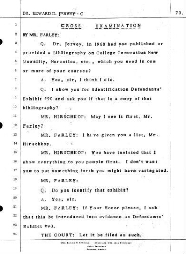 3.3 Testimony of Edward D. Jervey-part 2 in the case Jervey vs. Martin on February 23, 1972