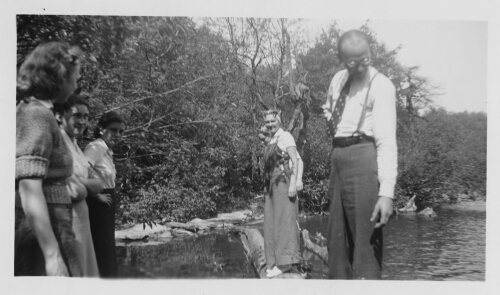 1.25.12: Mountain Lake Outlet, Alice Evans Biology Club Picnic, 5/19/1938