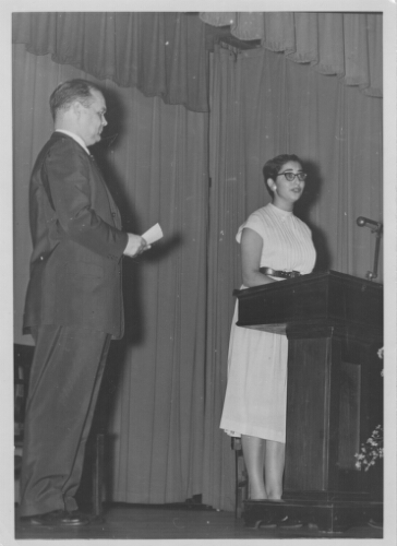 2.25.5: President Charles Martin and student
