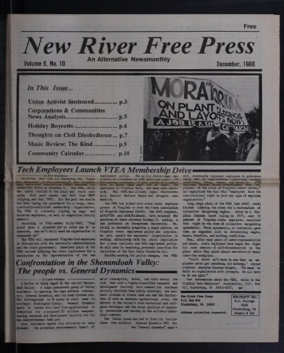 New River Free Press, December 1988