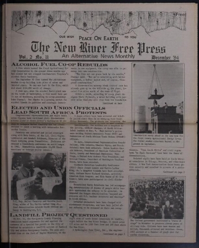 New River Free Press, December 1984