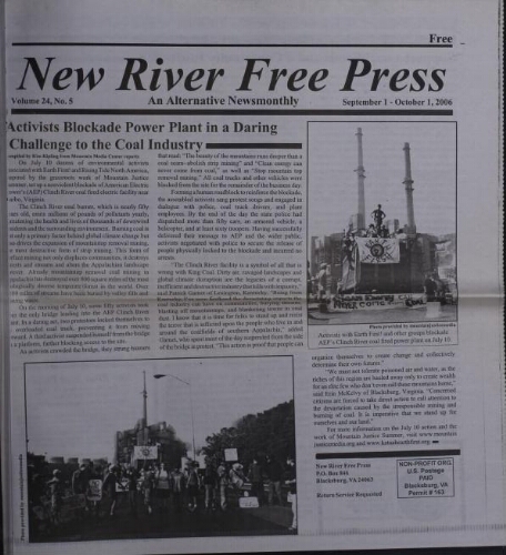 New River Free Press, September 2006